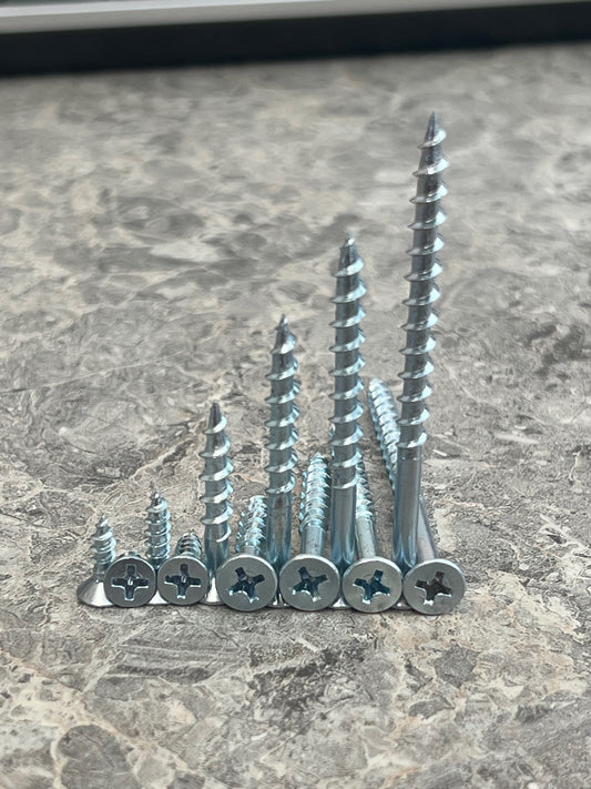Chipboard Screws - 3/4 Thread - Per Box