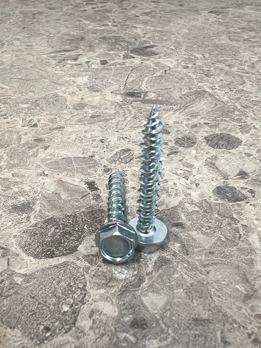 Masonry Screws - Silver Zinc Plated
