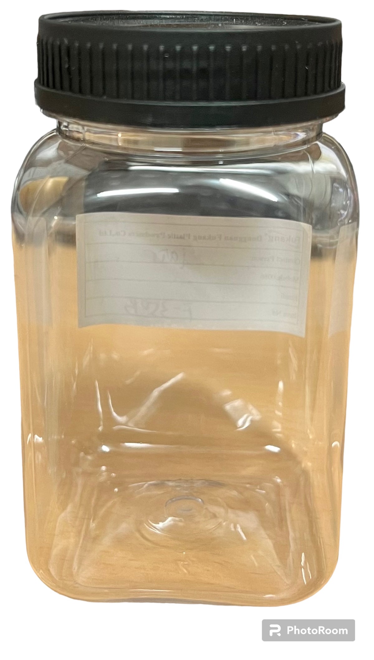 350ml Clear Plastic Jar with Lid